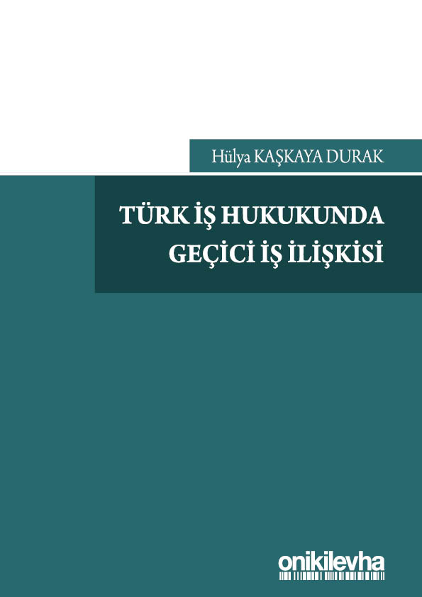 Kitap Kapağı  Türk İş Hukukunda Geçici İş İlişkisi