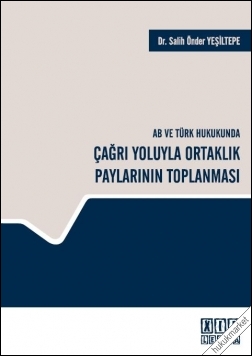 Kitap Kapağı  Çağrı Yoluyla Ortaklık Paylarının Toplanması