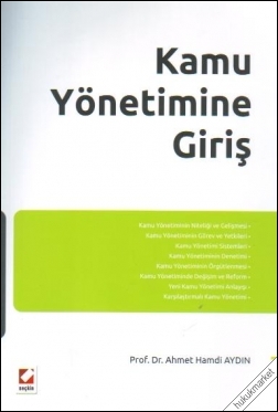 Kitap Kapağı  Kamu Yönetimine Giriş