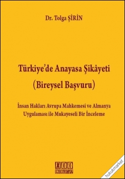 Kitap Kapağı  Türkiye'de Anayasa Şikayeti