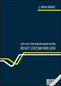 Kitap Kapağı  Kefalet Sözleşmesinin Şekli