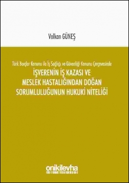 Kitap Kapağı  Türk Borçlar Kanunu ile İş Sağlığı ve Güvenliği Kanunu Çerçevesinde İşverenin İş Kazası ve Meslek Hastalığından Doğan Sorumluluğunun Hukuki Niteliği