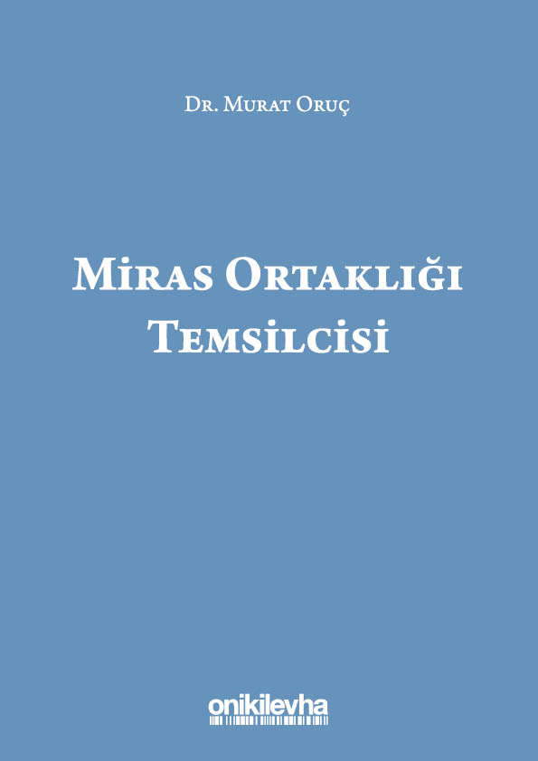 Kitap Kapağı  Miras Ortaklığı Temsilcisi