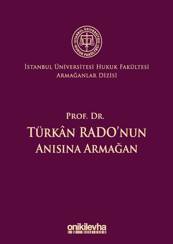 Kitap Kapağı  Prof. Dr. Türkan Rado'nun Anısına Armağan