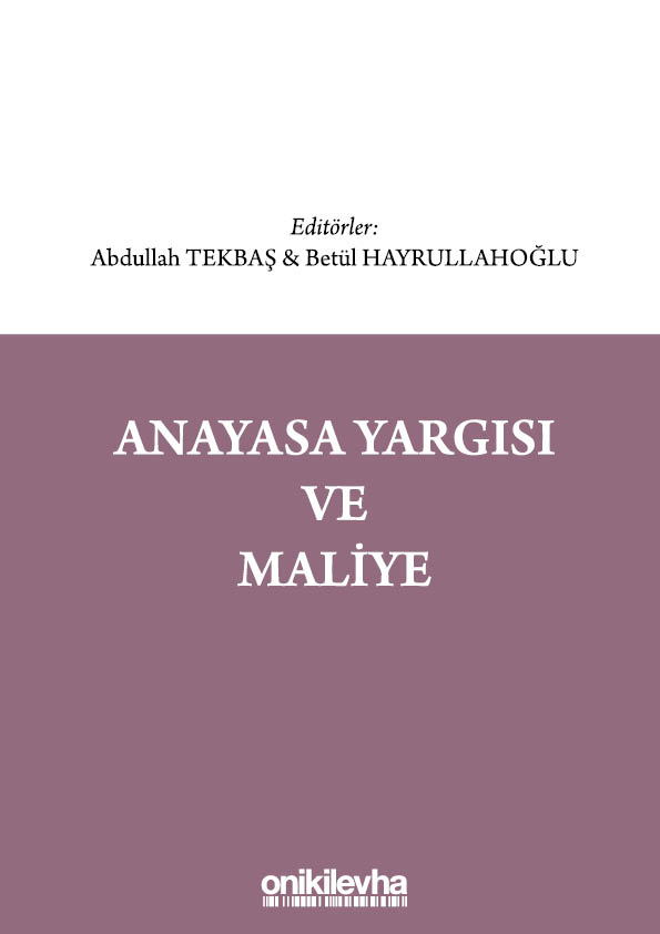 Kitap Kapağı  Anayasa Yargısı ve Maliye