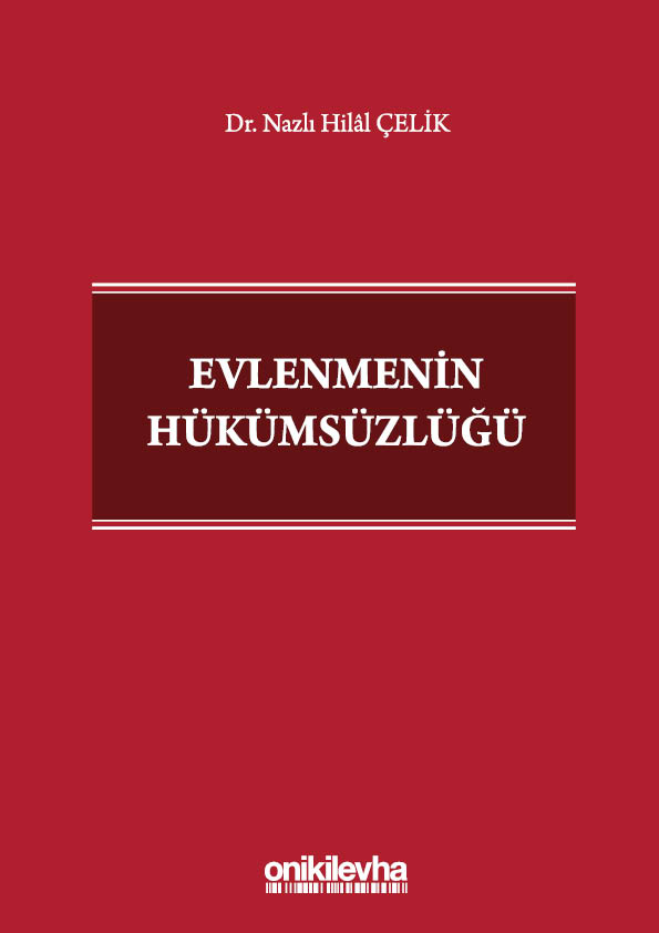 Kitap Kapağı  Evlenmenin Hükümsüzlüğü