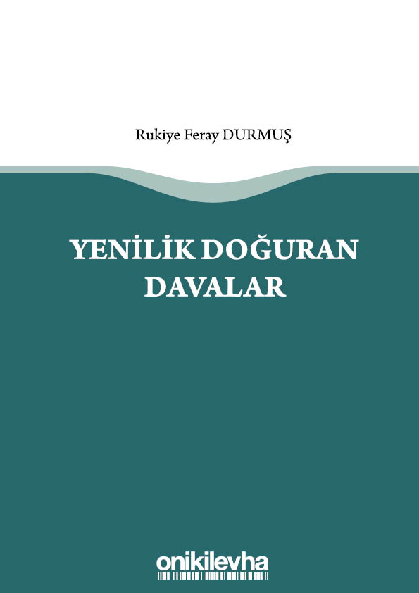 Kitap Kapağı  Yenilik Doğuran Davalar