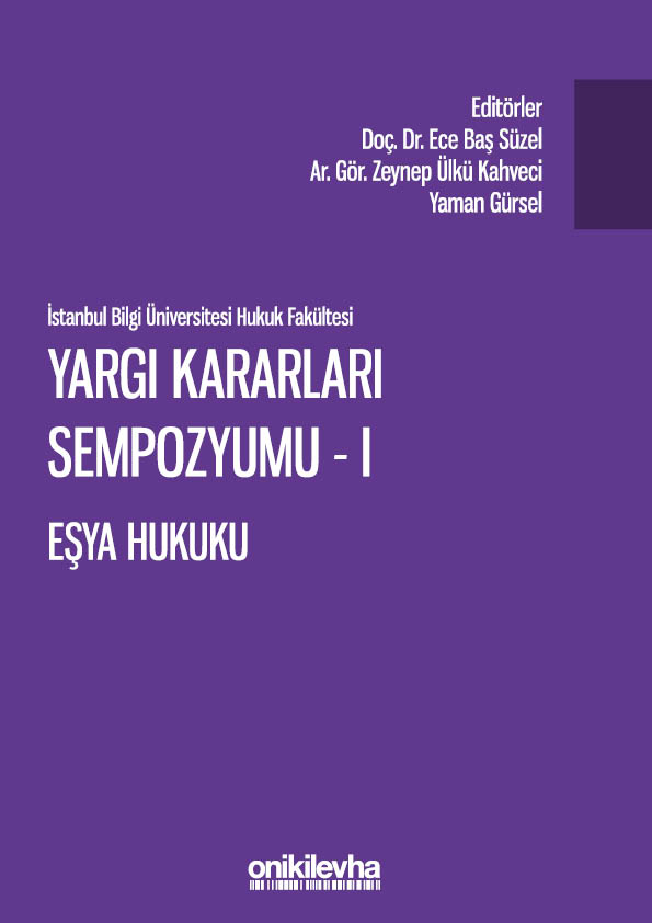 Kitap Kapağı  Yargı Kararları Sempozyumu - I  Eşya Hukuku