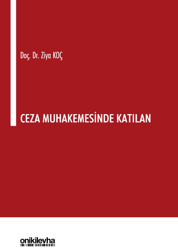 Kitap Kapağı  Ceza Muhakemesinde Katılan