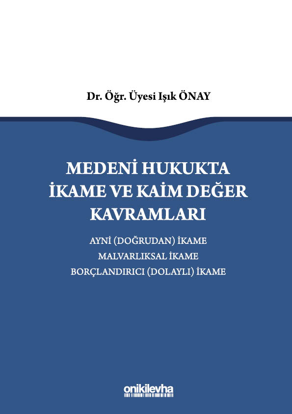Kitap Kapağı  Medeni Hukukta İkame ve Kaim Değer Kavramları