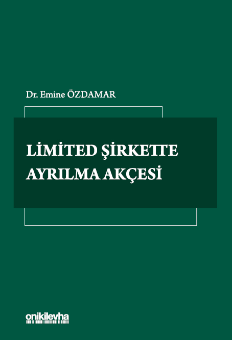 Kitap Kapağı  Limited Şirkette Ayrılma Akçesi