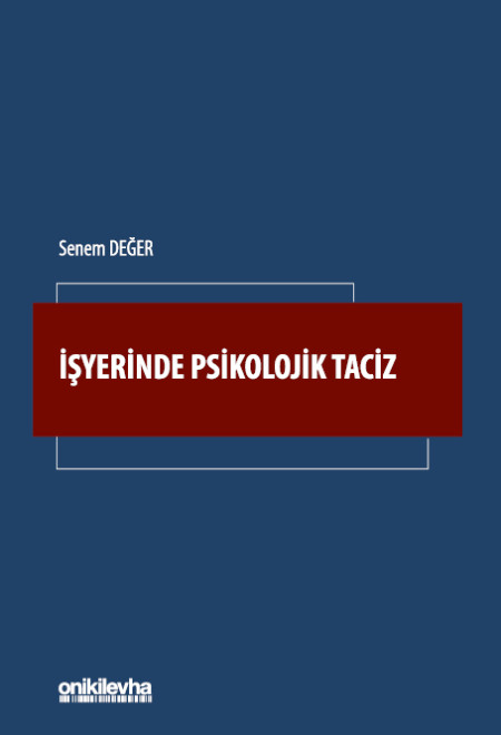 Kitap Kapağı  İşyerinde Psikolojik Taciz