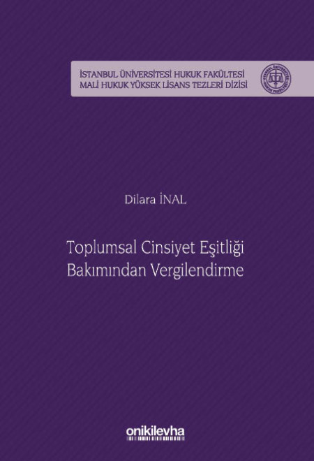Kitap Kapağı  Toplumsal Cinsiyet Eşitliği Bakımından Vergilendirme