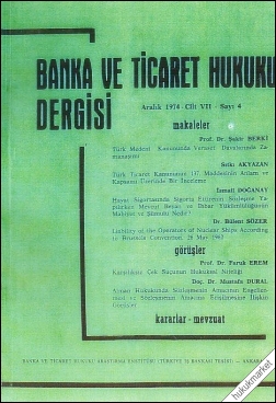 Anonim Şirketlerle İlgili Federal Mahkeme Kararları (1971–1973)