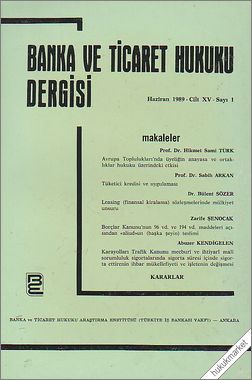 Borçlar Kanunu’nun 96. vd. ve 194. vd. Maddeleri Açısından Aliud’un (Başka Şeyin) Teslimi Borçlar Kanunu’nun 96. vd. ve 194. vd. Maddeleri Açısından Aliud’un (Başka Şeyin) Teslimi