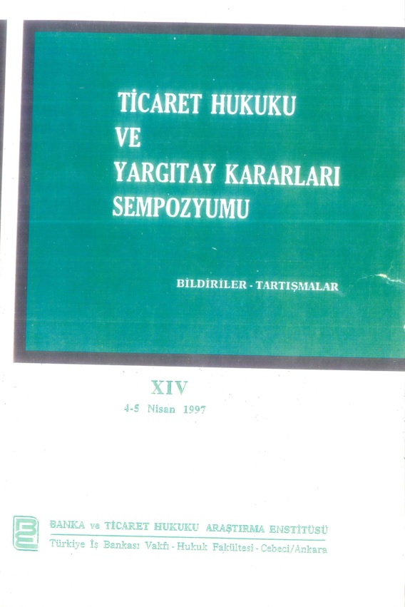 Sat ve Geri Finansal Kiralama Sözleşmesi (Hgk.'Nun 27.12.1995 Tarihli Kararı- Yasa Dergisi, Eylül 1996, S. 1427-1430)