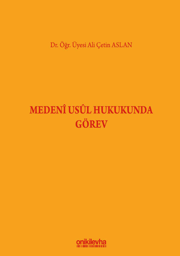 Kitap Kapağı  Medeni Usul Hukukunda Görev